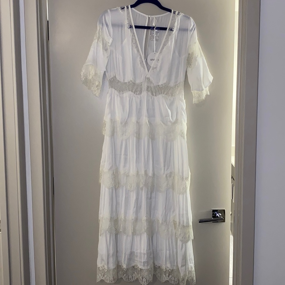 NWT VICI lace maxi dress
